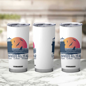 Funny Shark Lover Week Tumbler Cup I Waited All Year For This Week TS02 Print Your Wear