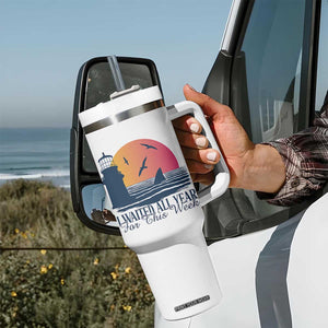 Funny Shark Lover Week Tumbler With Handle I Waited All Year For This Week TS02 Print Your Wear