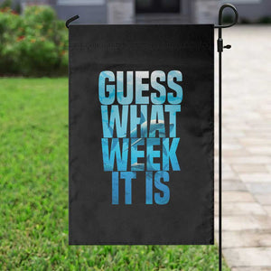 Funny Shark Lover Week Garden Flag Guess What Week It Is Blue Ocean TS02 Print Your Wear