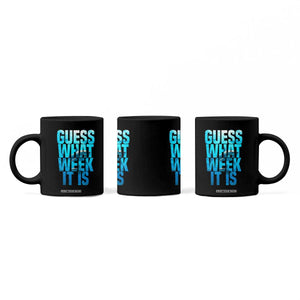 Funny Shark Lover Week Coffee Mug Guess What Week It Is Blue Ocean TS02 Print Your Wear