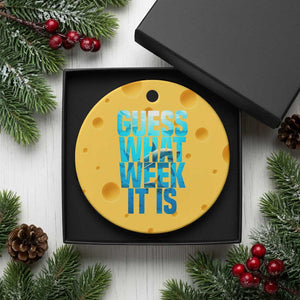 Funny Shark Lover Week Ceramic Ornament Guess What Week It Is Blue Ocean TS02 1pc Yellow Cheese Print Your Wear