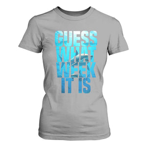 Funny Shark Lover Week T Shirt For Women Guess What Week It Is Blue Ocean TS02 Sport Gray Print Your Wear