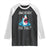 Funny Shark Lover Raglan Shirt Are Jaw Ready For This Ocean Wildlife TS02 Black White Print Your Wear