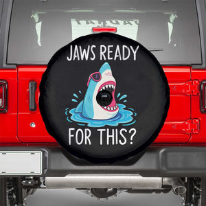 Funny Shark Lover Spare Tire Cover Are Jaw Ready For This Ocean Wildlife TS02 Black Print Your Wear