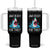 Funny Shark Lover Tumbler With Handle Are Jaw Ready For This Ocean Wildlife TS02 One Size: 40 oz Black Print Your Wear