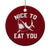 Funny Shark Lover Ceramic Ornament Nice To Eat You TS02 1pc Red Print Your Wear