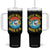 Funny Shark Lover Week Tumbler With Handle Guess What Week It Is Ocean Wildlife Retro Sunset TS02 One Size: 40 oz Black Print Your Wear