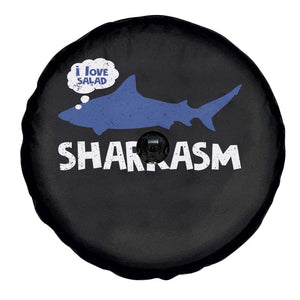 Funny Shark Sarcasm Spare Tire Cover Shark Sharkasm Marine Biology Vintage TS02 Print Your Wear