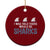 Funny Shark Lover Ceramic Ornament I Was Told There Would Be Sharks TS02 1pc Red Print Your Wear