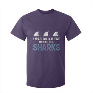 Funny Shark Lover T Shirt For Kid I Was Told There Would Be Sharks TS02 Purple Print Your Wear