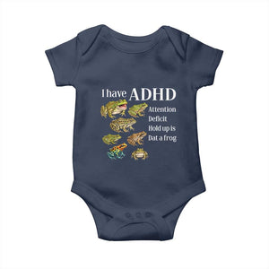 I Have ADHD Attention Deficit Hold up is Dat a Frog Baby Onesie Funny Neurodiversity Humor Frogs Lover Meme