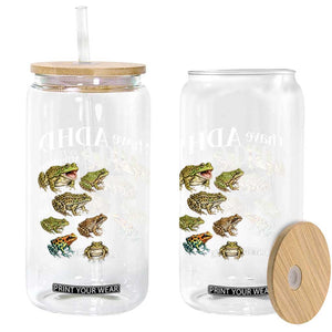I Have ADHD Attention Deficit Hold up is Dat a Frog Glass Can Funny Neurodiversity Humor Frogs Lover Meme