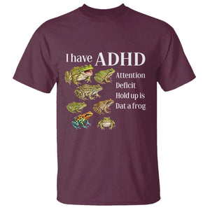 I Have ADHD Attention Deficit Hold up is Dat a Frog T Shirt Funny Neurodiversity Humor Frogs Lover Meme