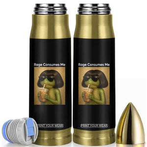 Funny Frog Bob Haircut Rage Consumes Me Bullet Tumbler Renaissance Painting Meme