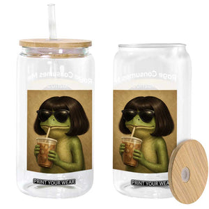 Funny Frog Bob Haircut Rage Consumes Me Glass Can Renaissance Painting Meme