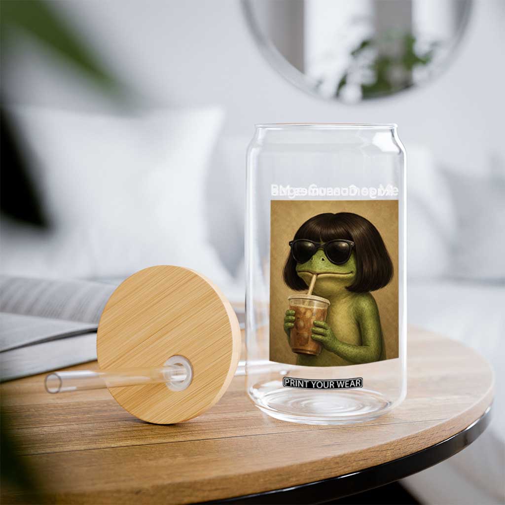Funny Frog Bob Haircut Rage Consumes Me Glass Can Renaissance Painting Meme
