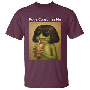 Funny Frog Bob Haircut Rage Consumes Me T Shirt Renaissance Painting Meme