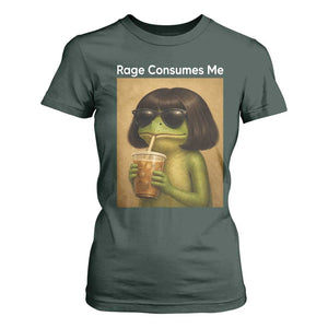 Funny Frog Bob Haircut Rage Consumes Me T Shirt For Women Renaissance Painting Meme