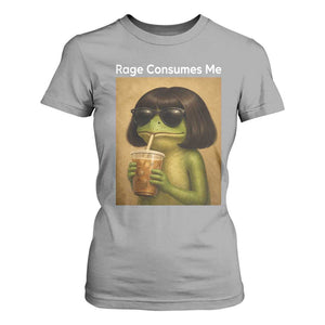 Funny Frog Bob Haircut Rage Consumes Me T Shirt For Women Renaissance Painting Meme