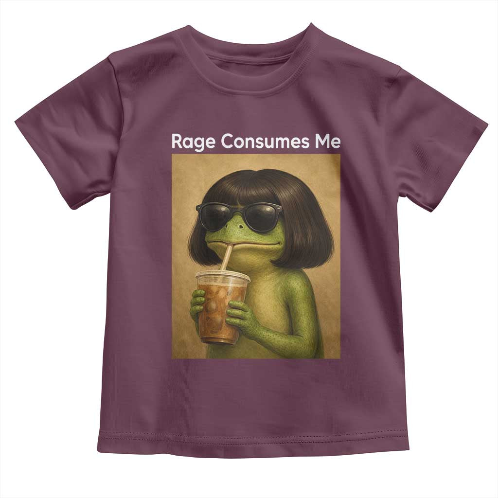Funny Frog Bob Haircut Rage Consumes Me Toddler T Shirt Renaissance Painting Meme
