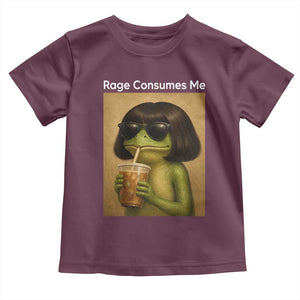Funny Frog Bob Haircut Rage Consumes Me Toddler T Shirt Renaissance Painting Meme
