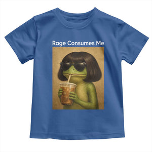 Funny Frog Bob Haircut Rage Consumes Me Toddler T Shirt Renaissance Painting Meme