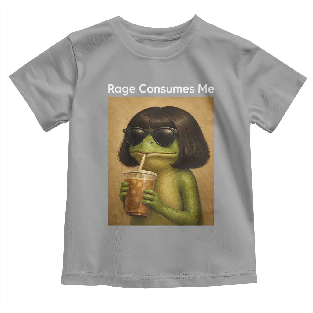 Funny Frog Bob Haircut Rage Consumes Me Toddler T Shirt Renaissance Painting Meme