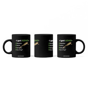 I Got ADHD Attention Deficit Hold Up Is Dat A Frog Coffee Mug Neurodiversity Humor Weirdcore