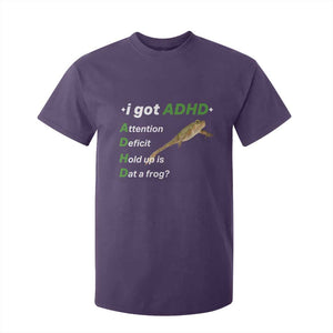 I Got ADHD Attention Deficit Hold Up Is Dat A Frog T Shirt For Kid Neurodiversity Humor Weirdcore