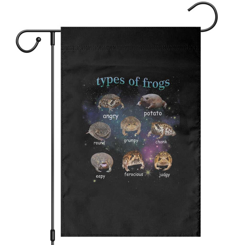 Types Of Frogs Funny Rain Frog Meme Chart Garden Flag Angry Grumpy Eepy Chonk Potato Round Judgy Ferocious TS02 Black Print Your Wear