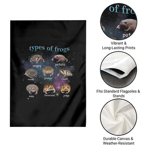 Types Of Frogs Funny Rain Frog Meme Chart Garden Flag Angry Grumpy Eepy Chonk Potato Round Judgy Ferocious