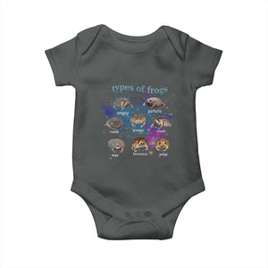 Types Of Frogs Funny Rain Frog Meme Chart Baby Onesie Angry Grumpy Eepy Chonk Potato Round Judgy Ferocious