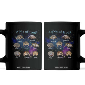 Types Of Frogs Funny Rain Frog Meme Chart Coffee Mug Angry Grumpy Eepy Chonk Potato Round Judgy Ferocious