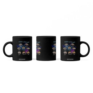 Types Of Frogs Funny Rain Frog Meme Chart Coffee Mug Angry Grumpy Eepy Chonk Potato Round Judgy Ferocious