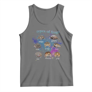 Types Of Frogs Funny Rain Frog Meme Chart Tank Top Angry Grumpy Eepy Chonk Potato Round Judgy Ferocious