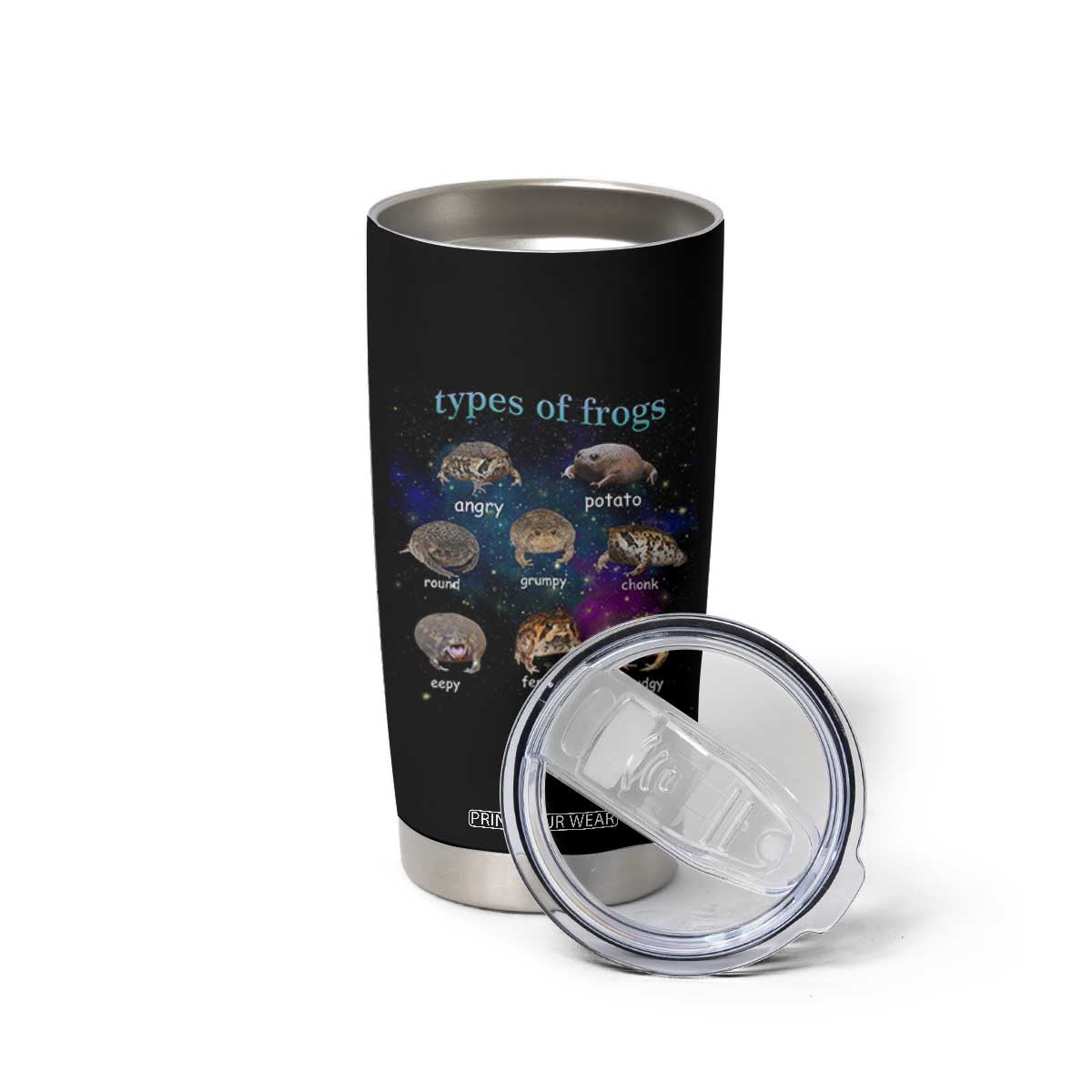 Types Of Frogs Funny Rain Frog Meme Chart Tumbler Cup Angry Grumpy Eepy Chonk Potato Round Judgy Ferocious