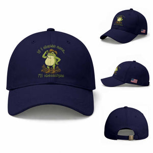 Funny Cowboy Frog Western Meme Baseball Cap If I Shenan Once I Will Shenanigan