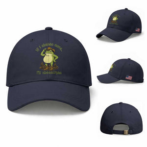 Funny Cowboy Frog Western Meme Baseball Cap If I Shenan Once I Will Shenanigan