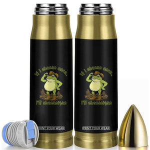 Funny Cowboy Frog Western Meme Bullet Tumbler If I Shenan Once I Will Shenanigan