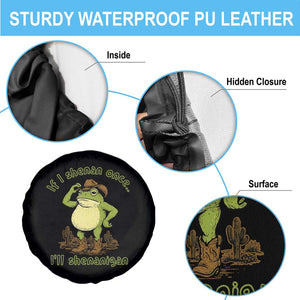 Funny Cowboy Frog Western Meme Spare Tire Cover If I Shenan Once I Will Shenanigan