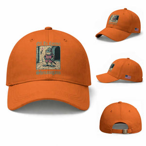Funny Medieval Frog Knight Fantasy RPG Meme Baseball Cap Off To Commit Shenanigans