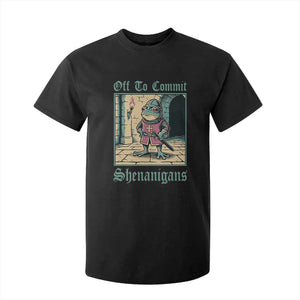 Funny Medieval Frog Knight Fantasy RPG Meme T Shirt For Kid Off To Commit Shenanigans