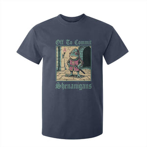 Funny Medieval Frog Knight Fantasy RPG Meme T Shirt For Kid Off To Commit Shenanigans