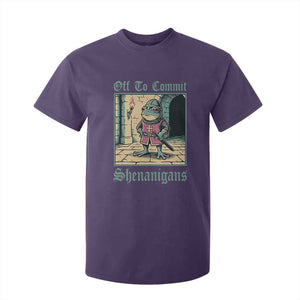 Funny Medieval Frog Knight Fantasy RPG Meme T Shirt For Kid Off To Commit Shenanigans