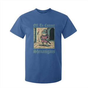 Funny Medieval Frog Knight Fantasy RPG Meme T Shirt For Kid Off To Commit Shenanigans