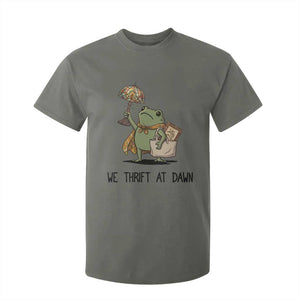 Funny Thrifting Frog Vintage Antique Hunter T Shirt For Kid We Thrift At Dawn Humor