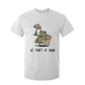 Funny Thrifting Frog Vintage Antique Hunter T Shirt For Kid We Thrift At Dawn Humor