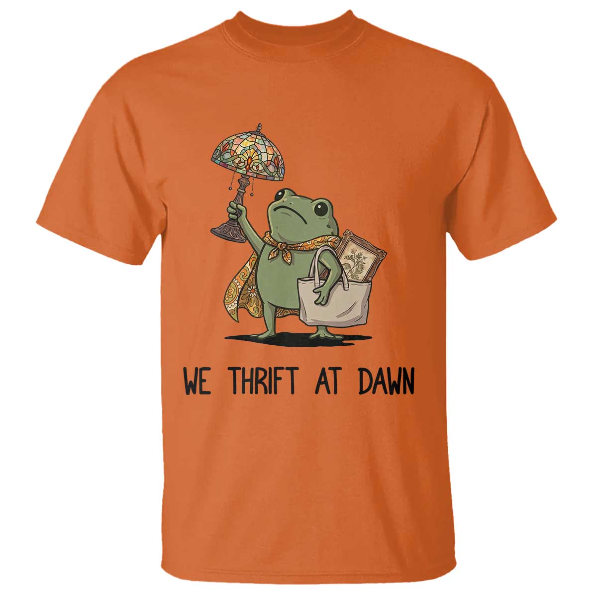 Funny Thrifting Frog Vintage Antique Hunter T Shirt We Thrift At Dawn Humor