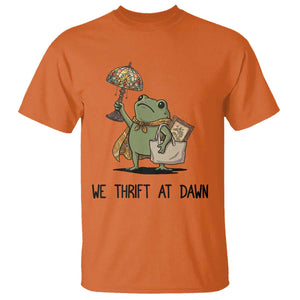 Funny Thrifting Frog Vintage Antique Hunter T Shirt We Thrift At Dawn Humor