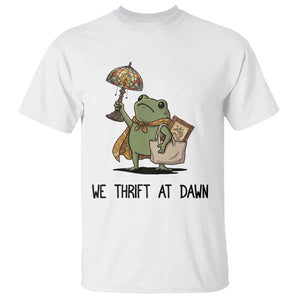 Funny Thrifting Frog Vintage Antique Hunter T Shirt We Thrift At Dawn Humor